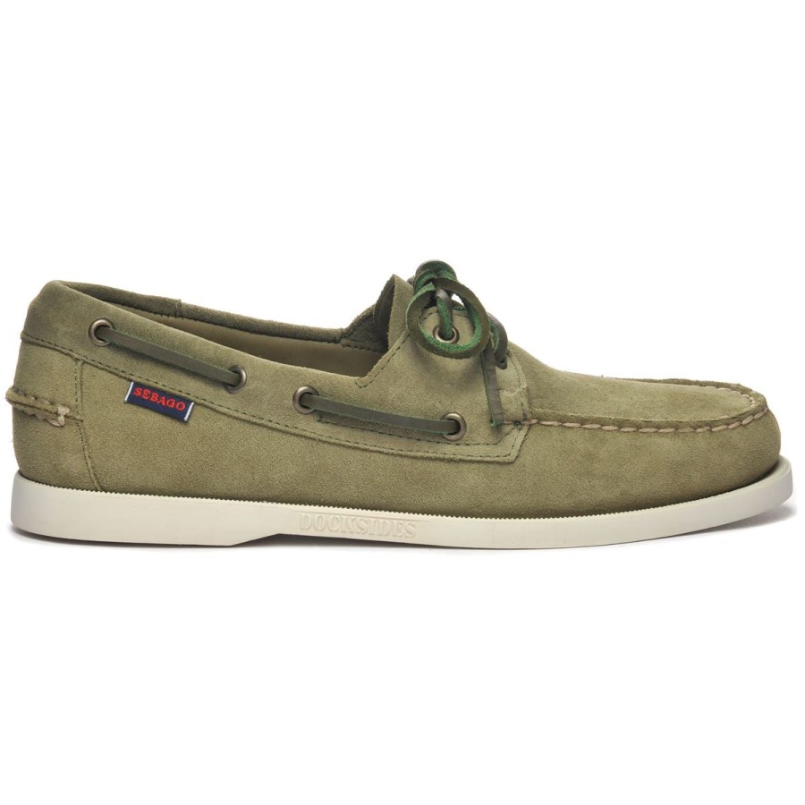 Men Sebago | Portland Roughout - Forest Green