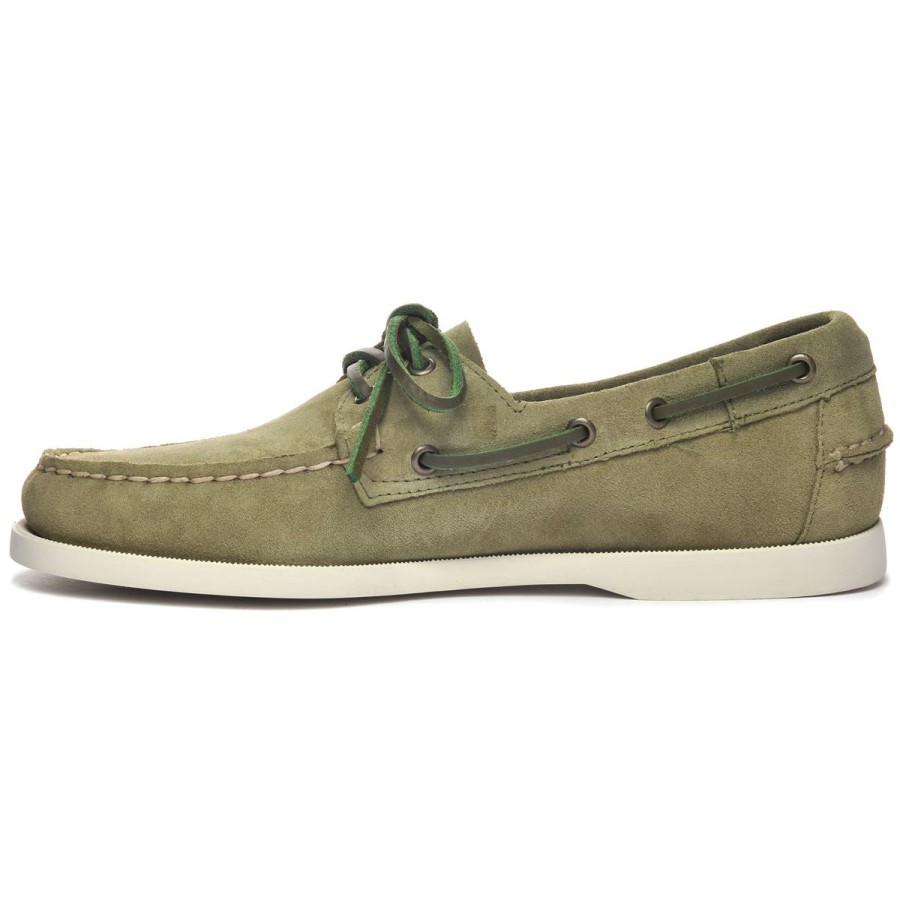 Men Sebago | Portland Roughout - Forest Green