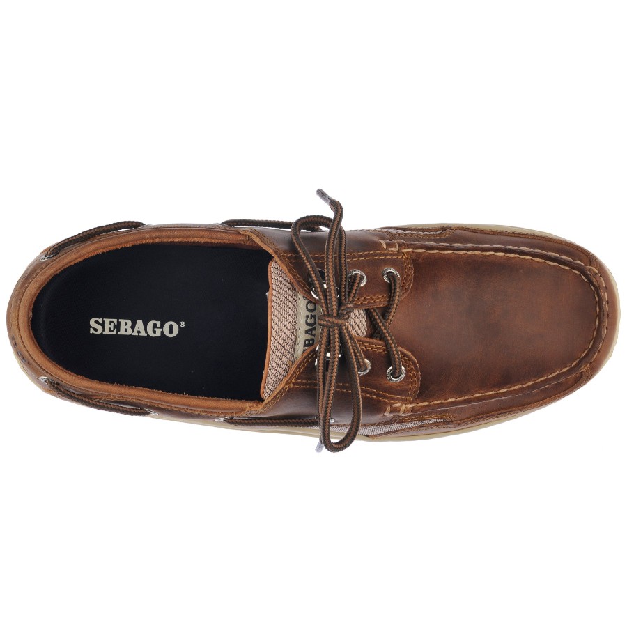 Men Sebago | Clovehitch Ii Fgl Waxed - Brown Cinnamon