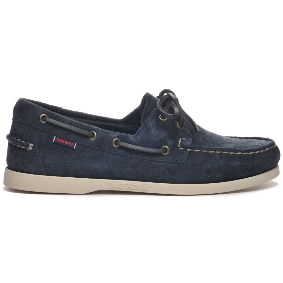 Women Sebago | Portland Roughout Woman - Navy Blue