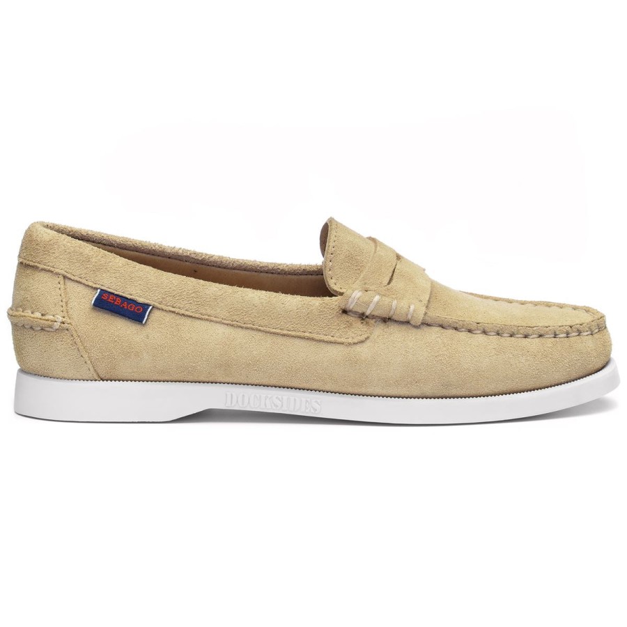 Women Sebago | Dan Boat Roughout Woman - Camel