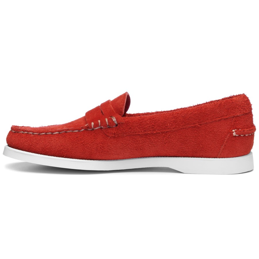 Women Sebago | Dan Boat Roughout Woman - Red