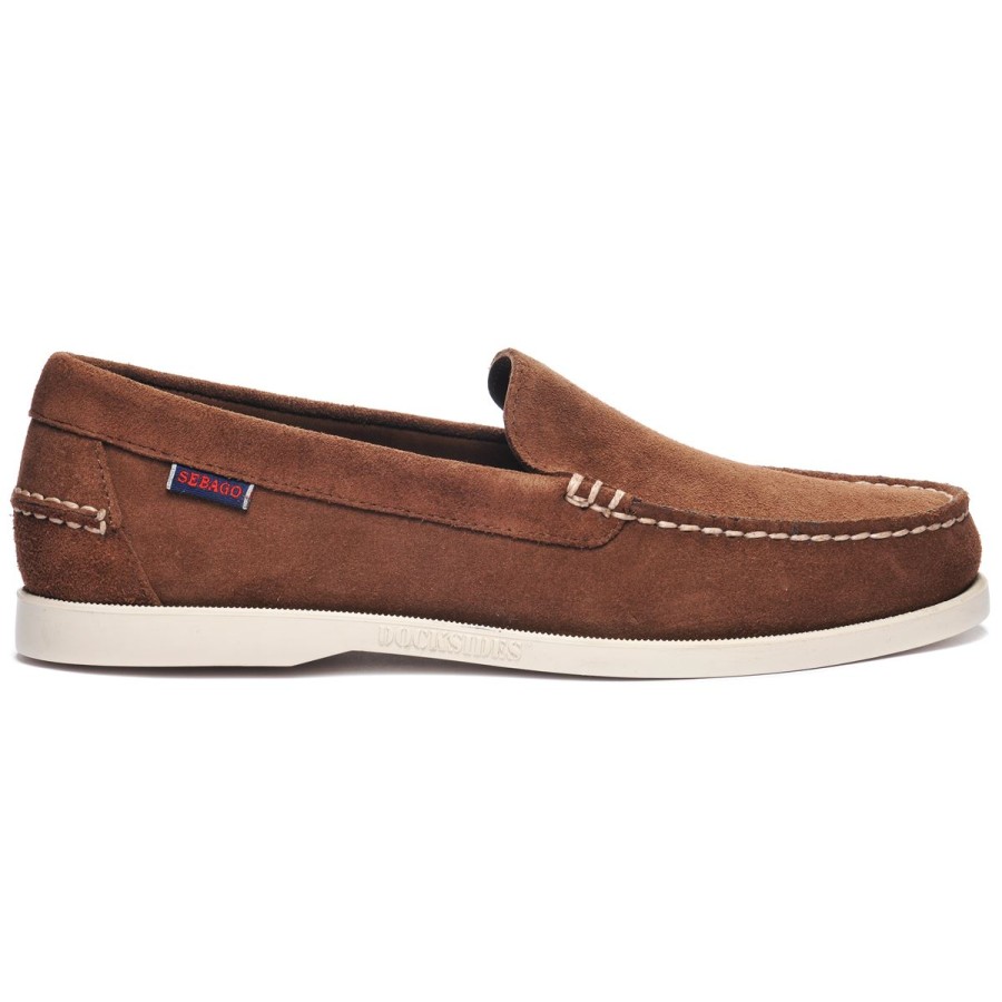 Men Sebago | Frank Boat Roughout - Dark Brown