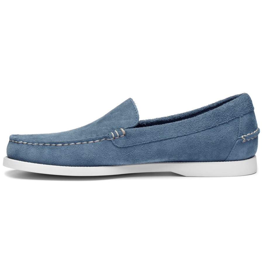 Men Sebago | Frank Boat Roughout - Indigo