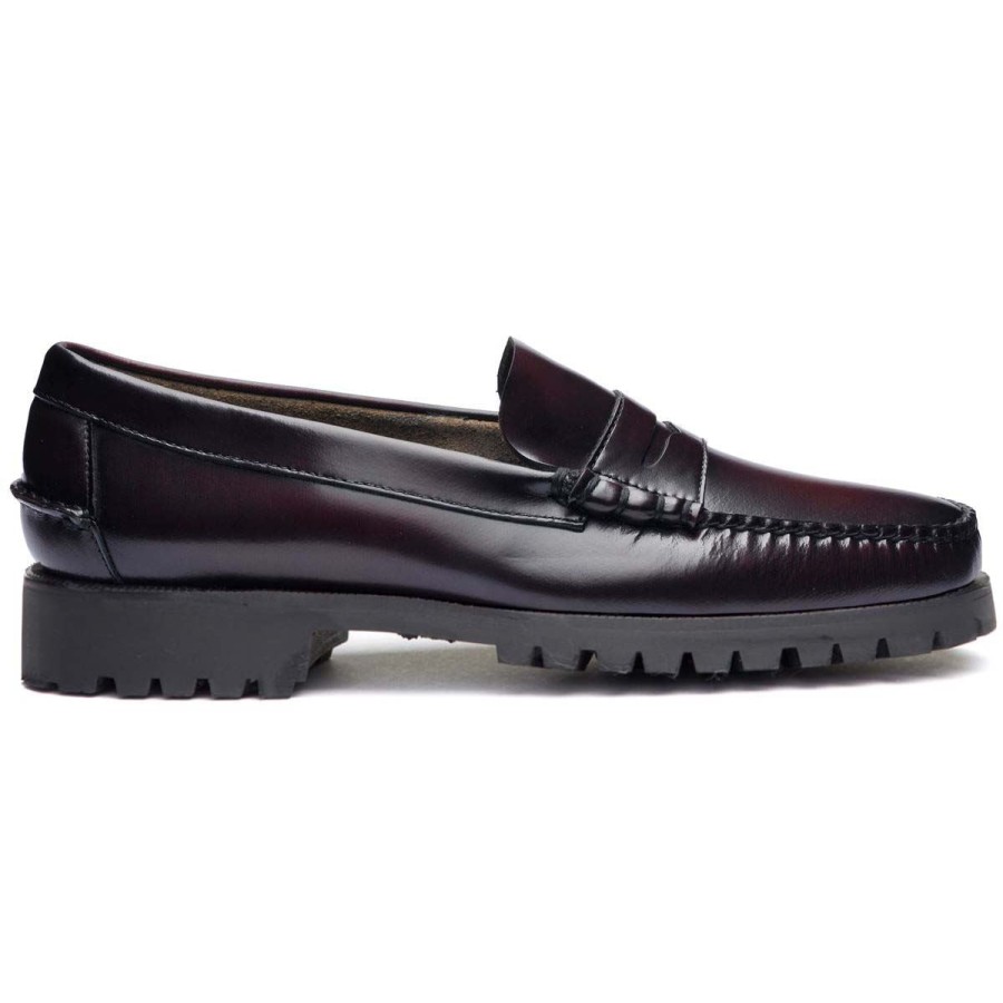 Men Sebago | Dan Lug - Brown & Burgundy