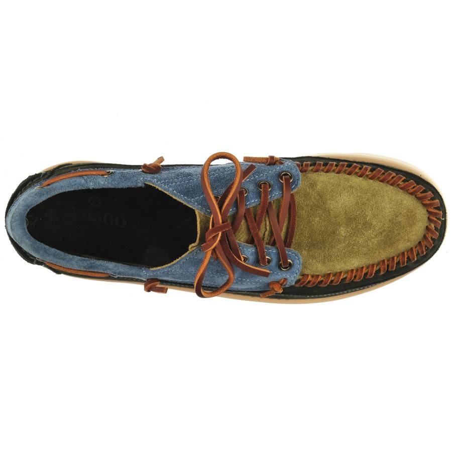 Men Sebago | Cayuga - Brunswick Green & Indigo & Moss