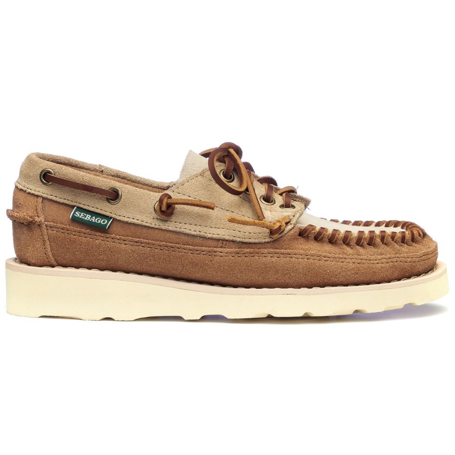 Women Sebago | Cayuga Woman - Camel & Papyrus & Cognac