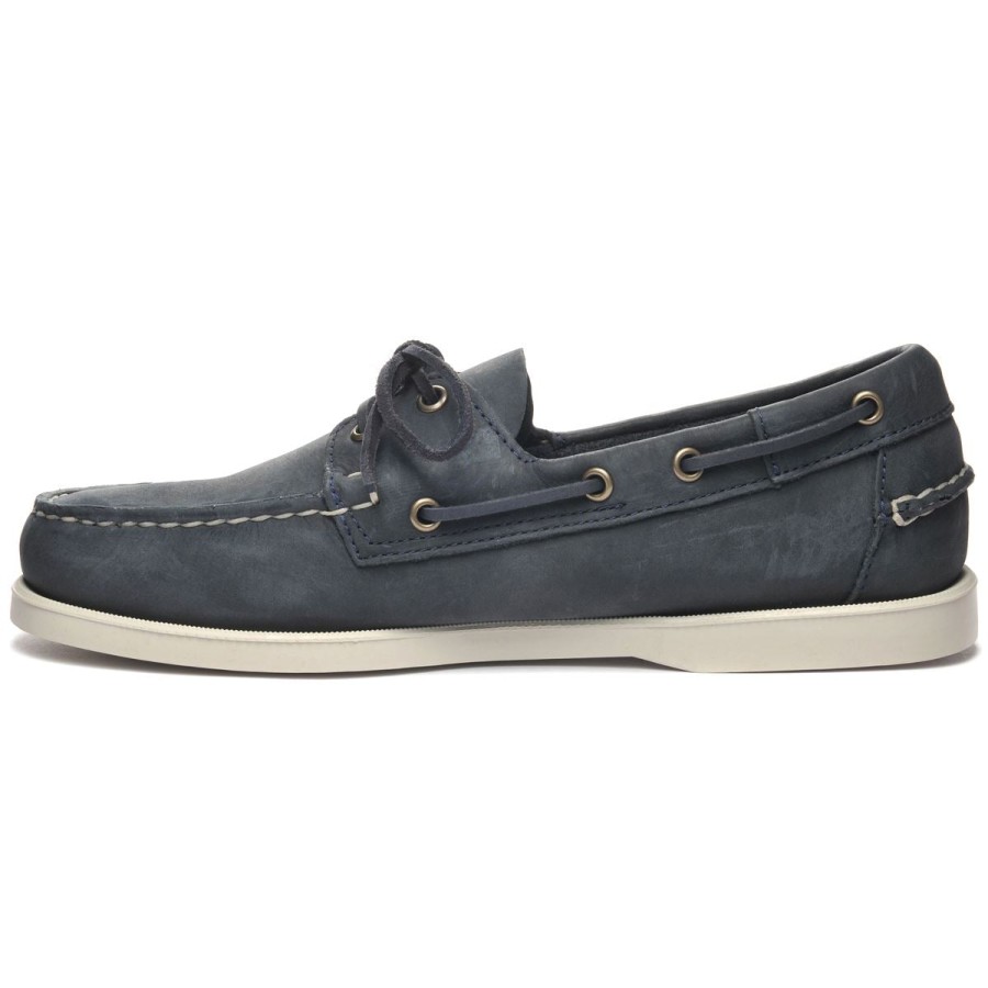 Men Sebago | Docksides Portland Crazy H - Navy Blue