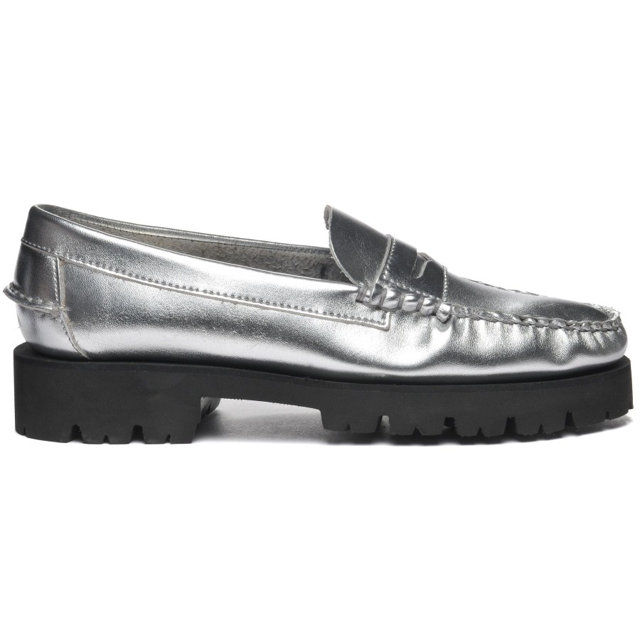 Women Sebago | Dan Met Lug Woman - Silver