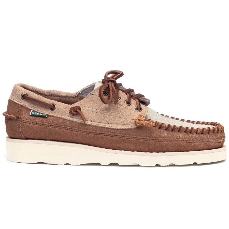 Men Sebago | Cayuga - Camel & Papyrus & Cognac