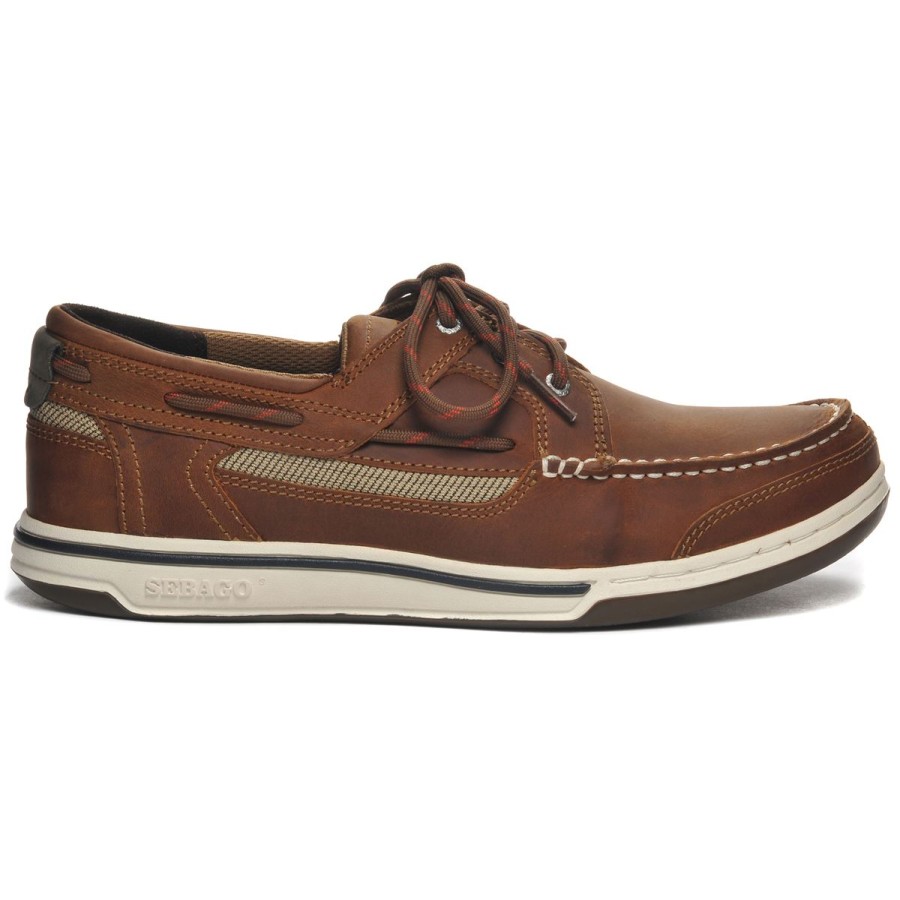 Men Sebago | Triton Three Eyelets Fgl - Brown Cinnamon