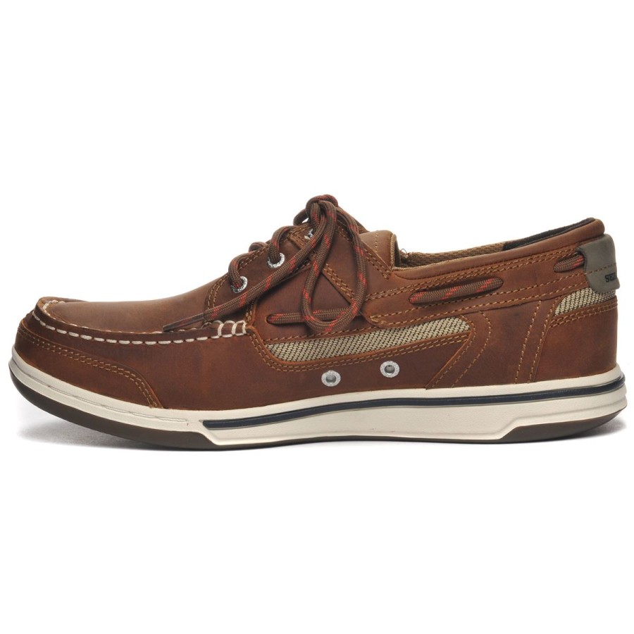 Men Sebago | Triton Three Eyelets Fgl - Brown Cinnamon