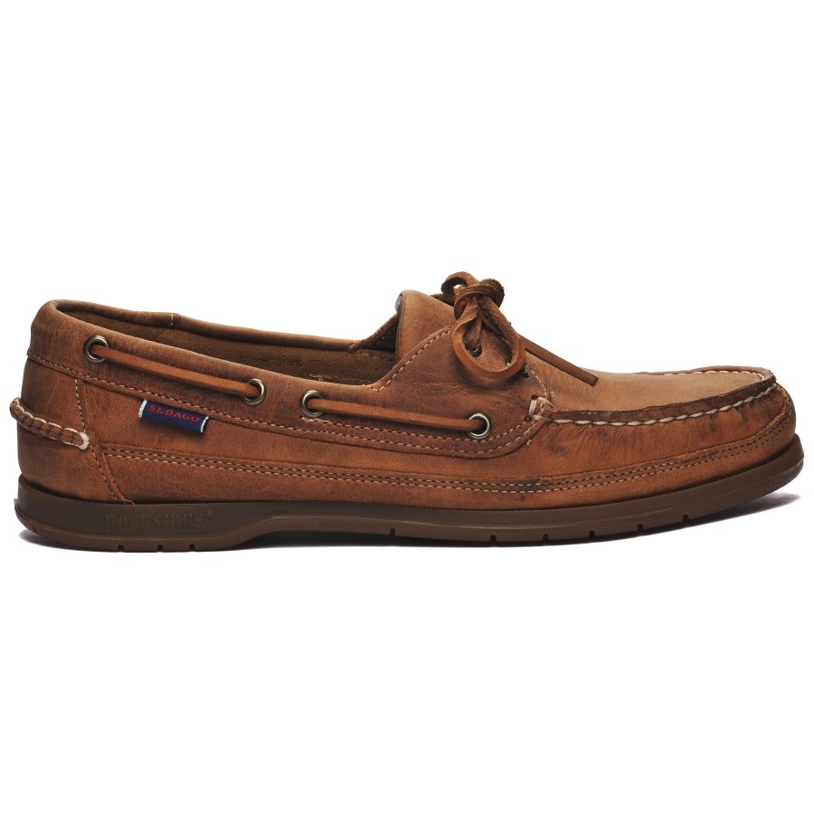 Men Sebago | Schooner Saddler'S Leather - Tan