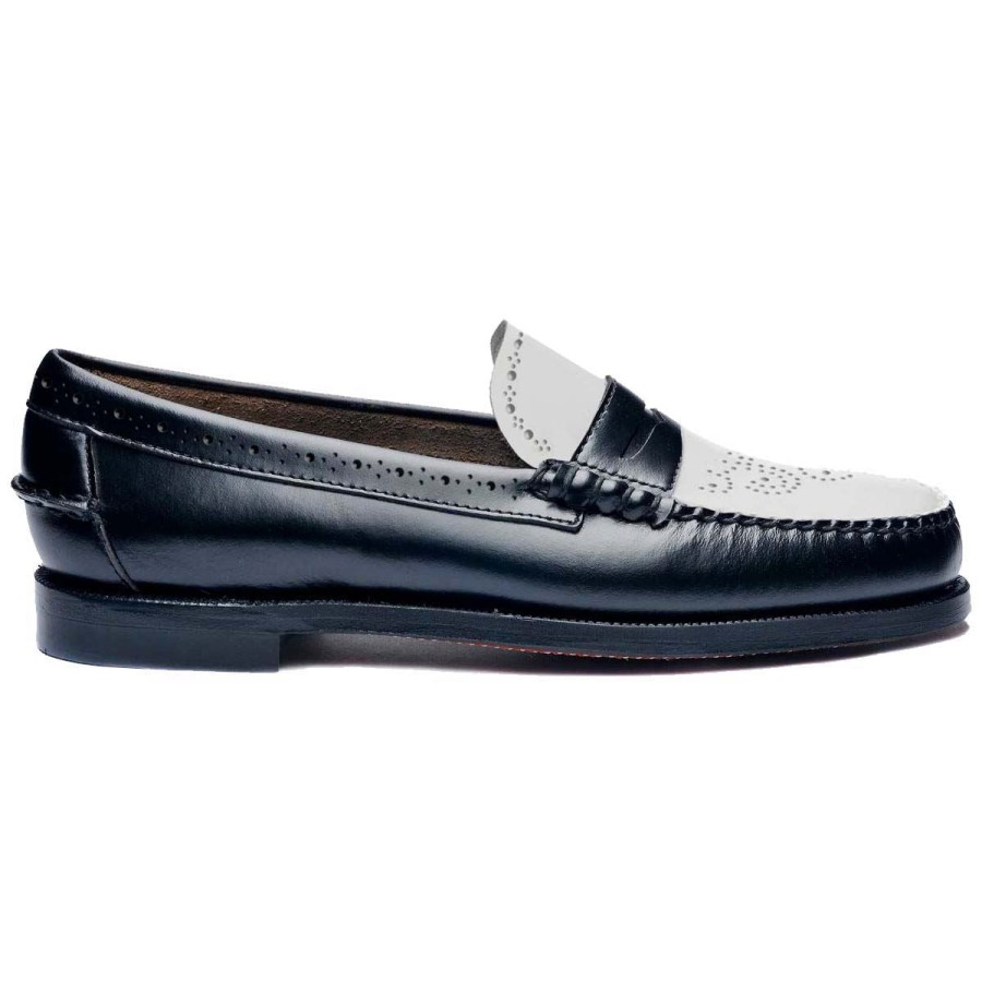 Women Sebago | Dan Perf Woman - Black & White