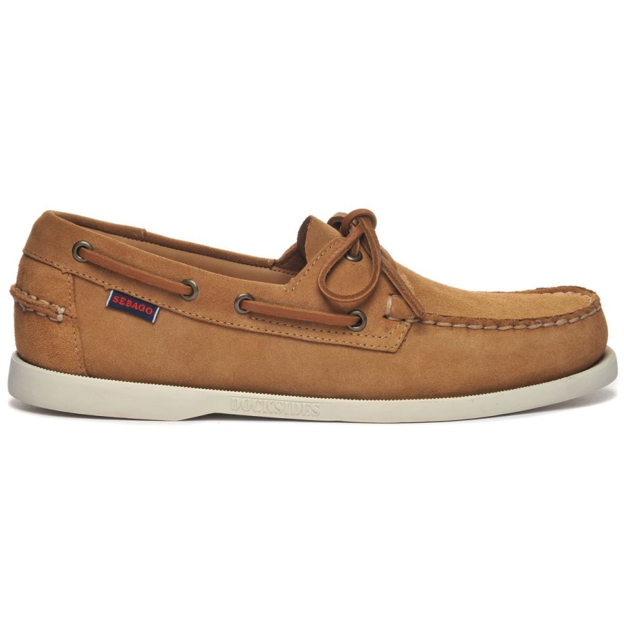 Men Sebago | Portland Roughout - Cognac