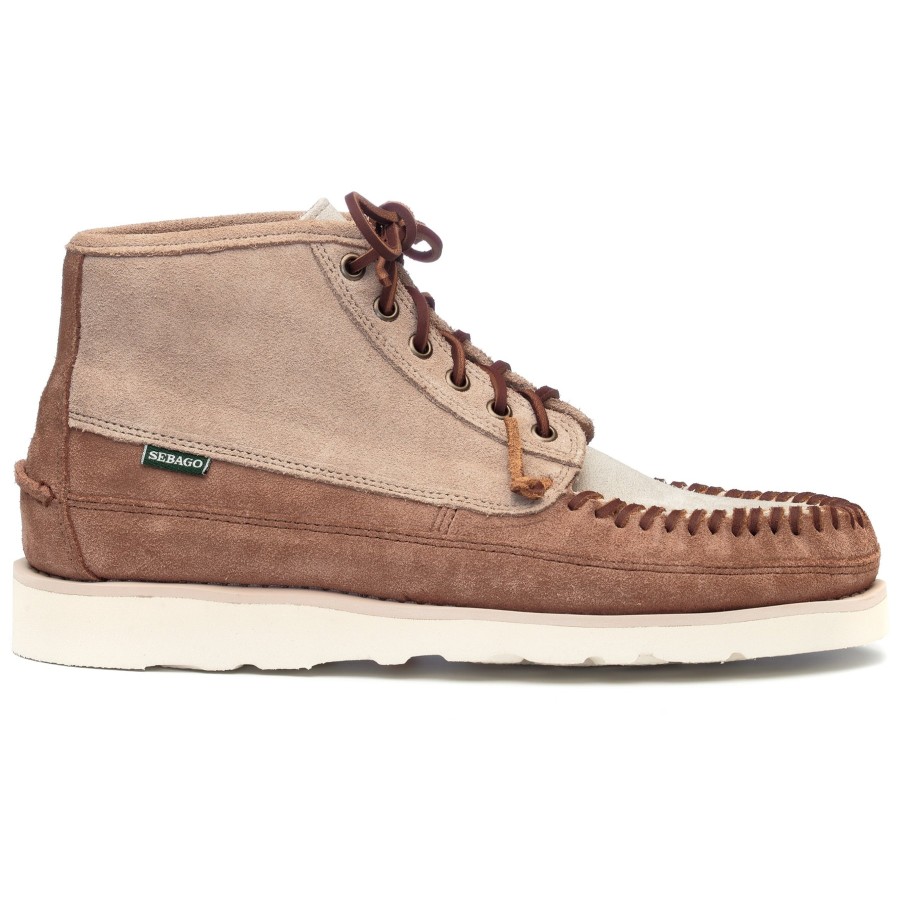 Men Sebago | Cayuga Mid - Camel & Papyrus & Cognac