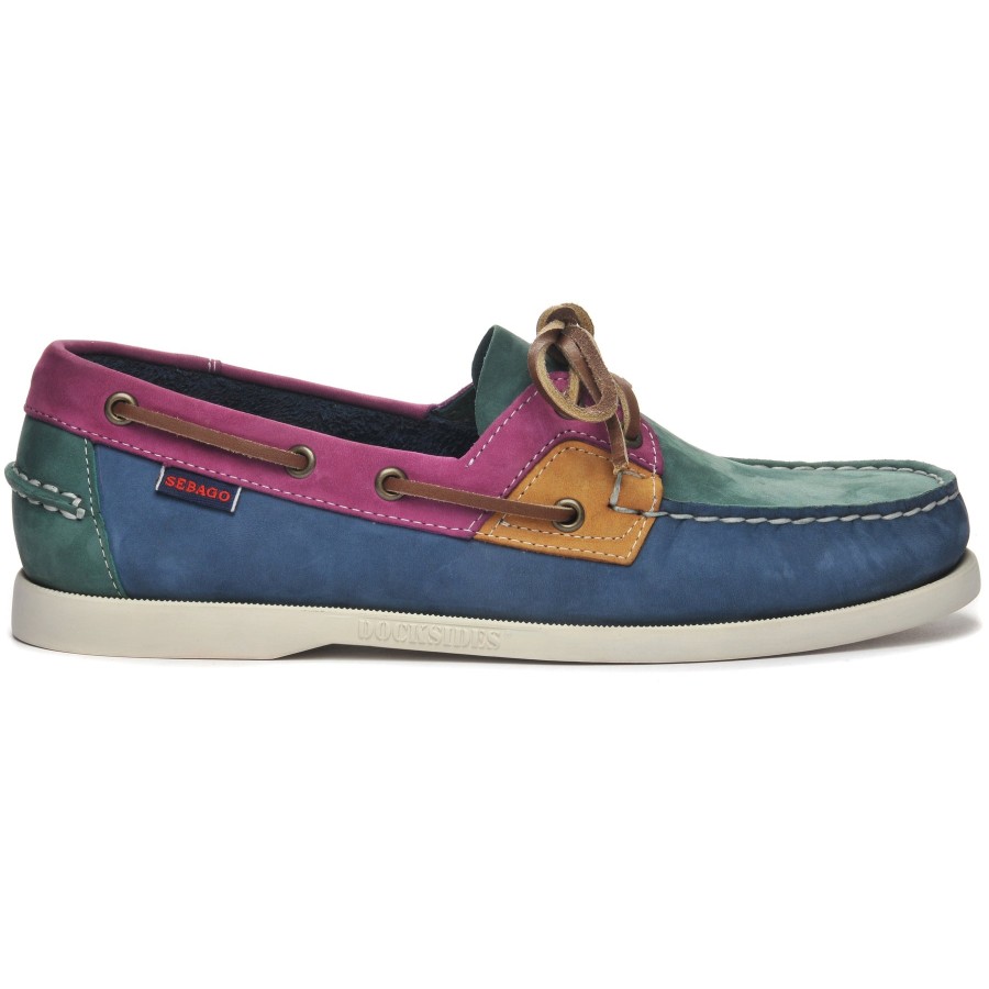 Men Sebago | Rossisland - Navy & Teal & Magenta & Mustard