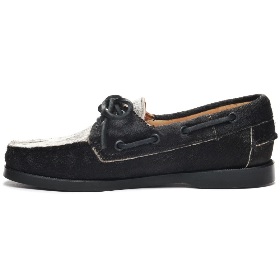 Women Sebago | Docksides Portland Raw Woman - Black & White