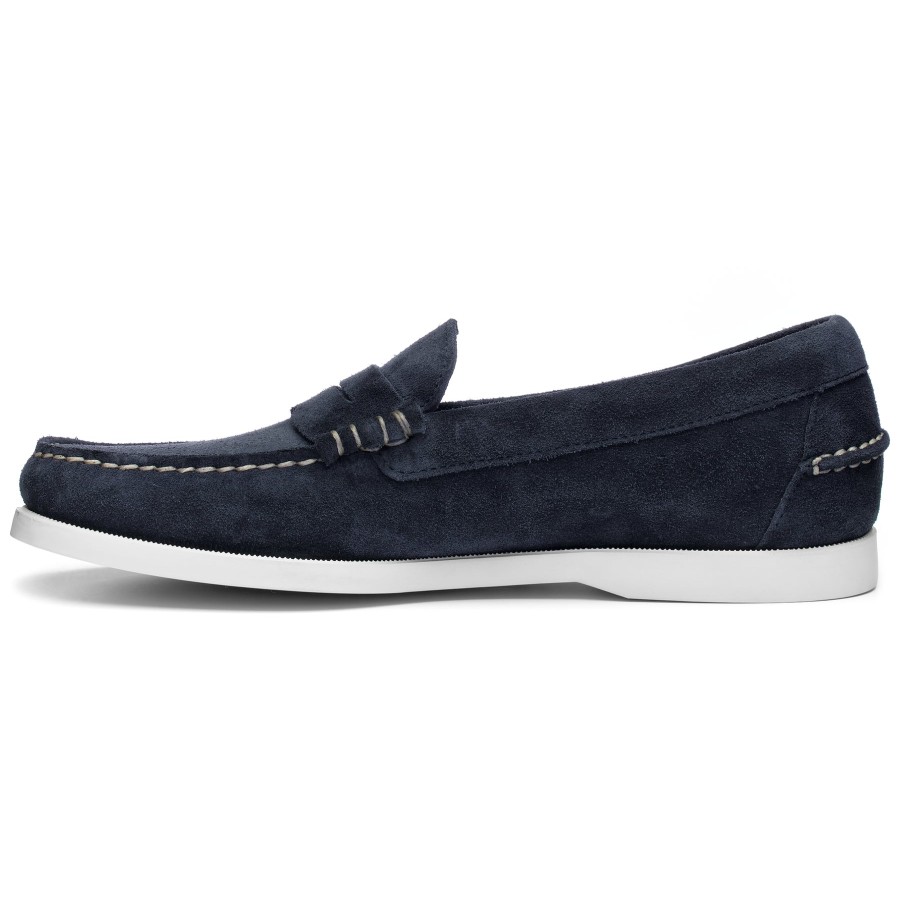 Men Sebago | Dan Boat Roughout - Navy Blue