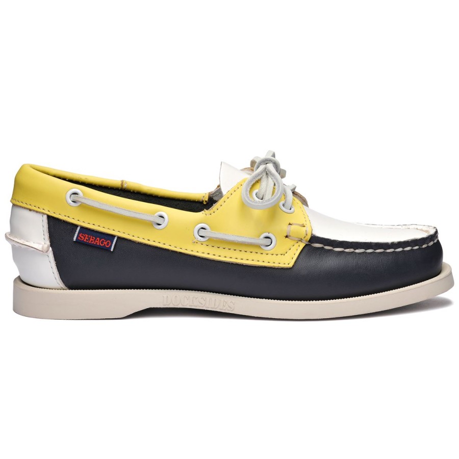 Women Sebago | Portland Spinnaker Woman - Navy & Yellow & White