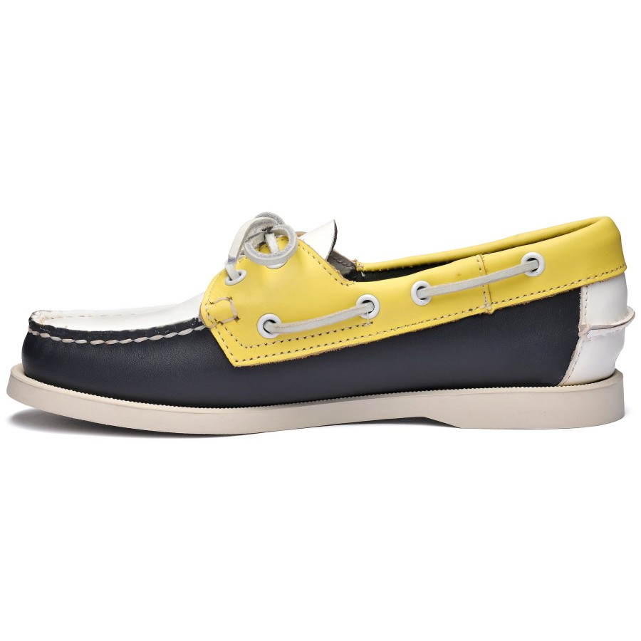 Women Sebago | Portland Spinnaker Woman - Navy & Yellow & White