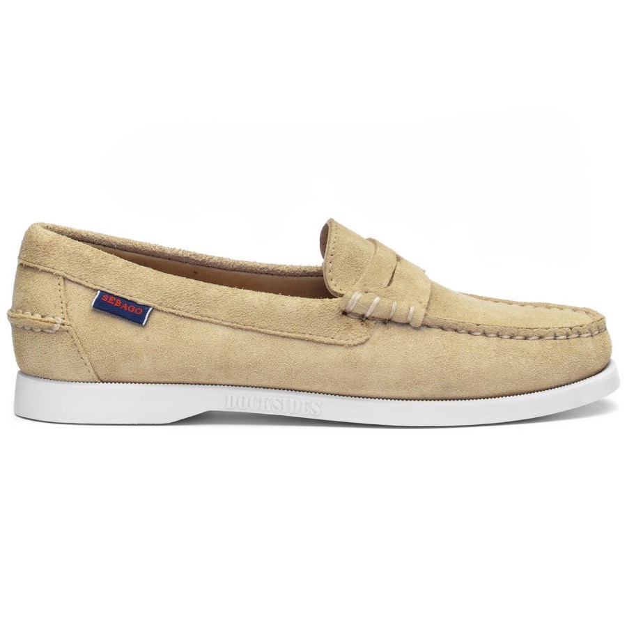 Women Sebago | Dan Boat Roughout Woman - Camel