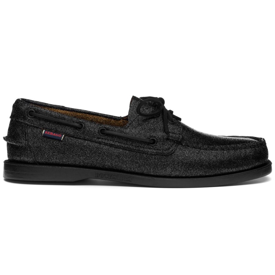 Men Sebago | Portland Glitter - Black