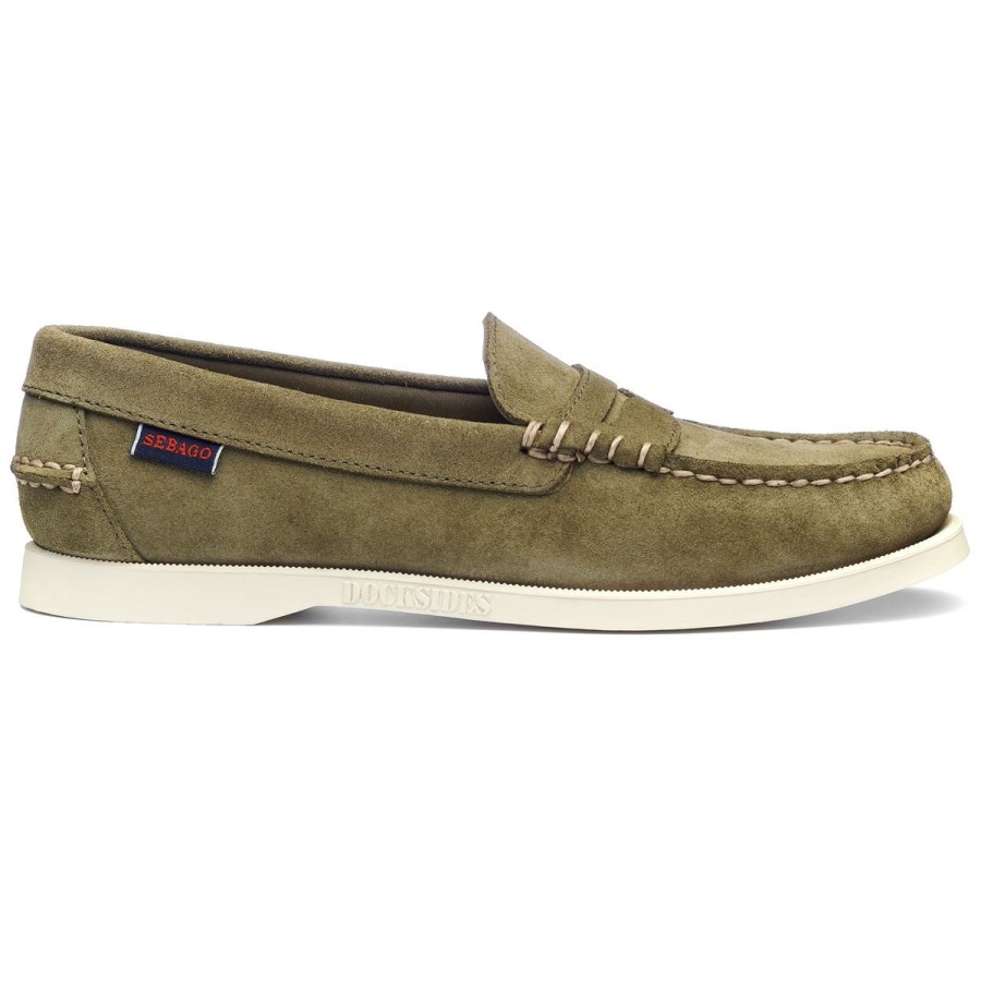 Women Sebago | Dan Boat Roughout Woman - Forest Green