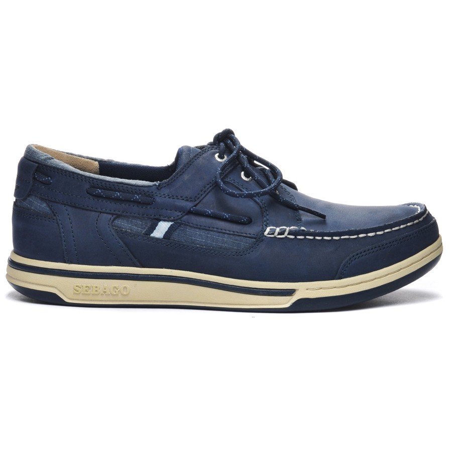 Men Sebago | Triton Three Eyelets Fgl - Blue Nite