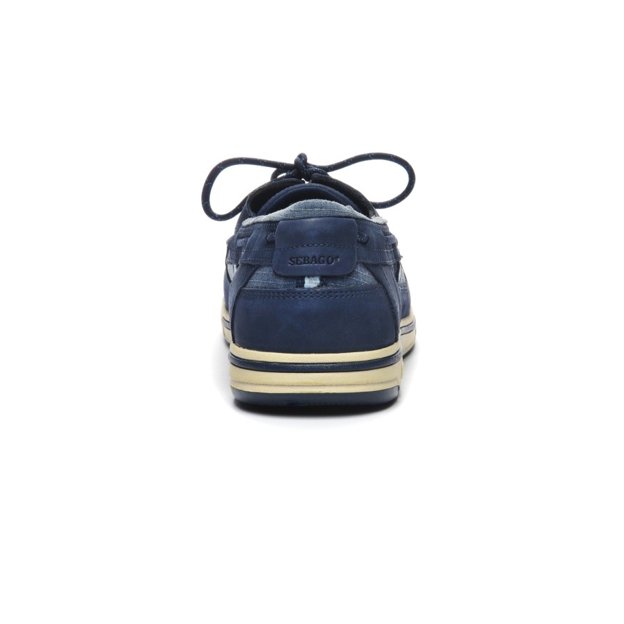 Men Sebago | Triton Three Eyelets Fgl - Blue Nite