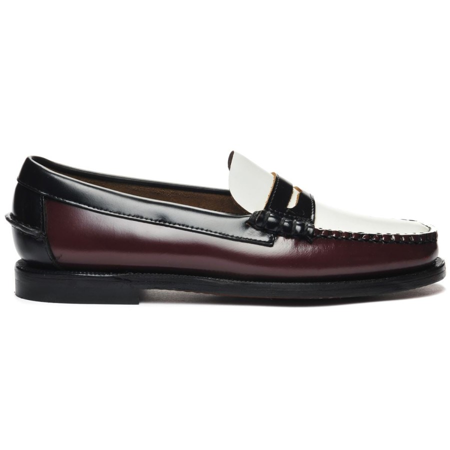 Women Sebago | Classic Dan Woman - Garnet & White & Black