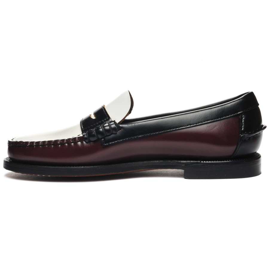 Women Sebago | Classic Dan Woman - Garnet & White & Black