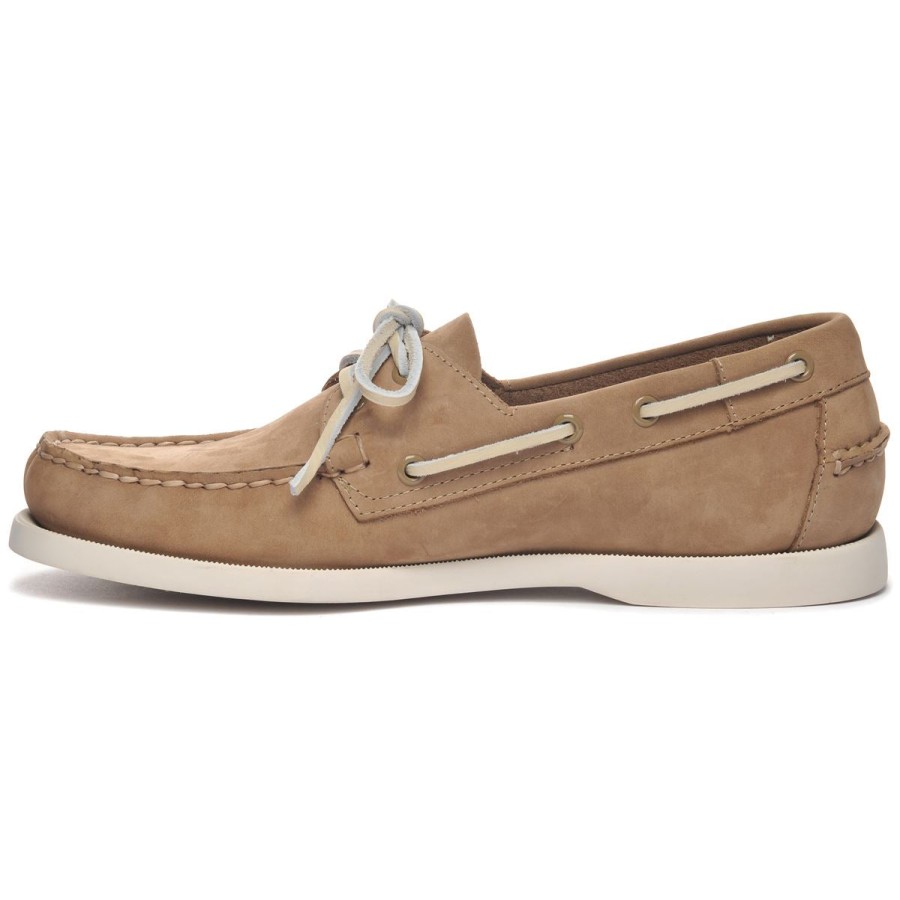 Men Sebago | Docksides Portland Nubuck - Taupe