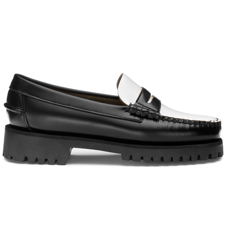 Women Sebago | Dan Lug Woman - Black & White