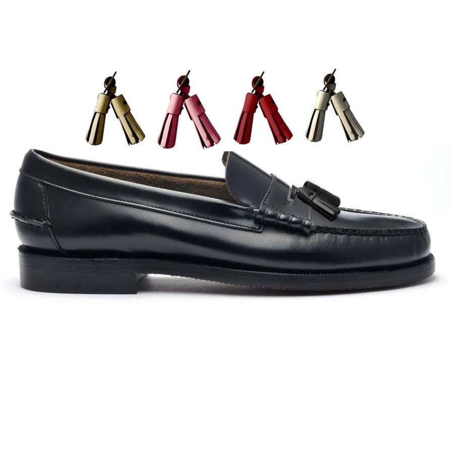 Women Sebago | Classic Dan Multi Tassel Woman - Black Multicolor