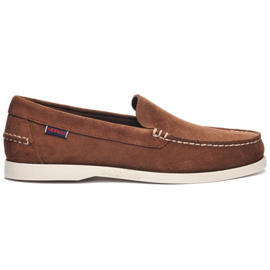 Men Sebago | Frank Boat Roughout - Dark Brown