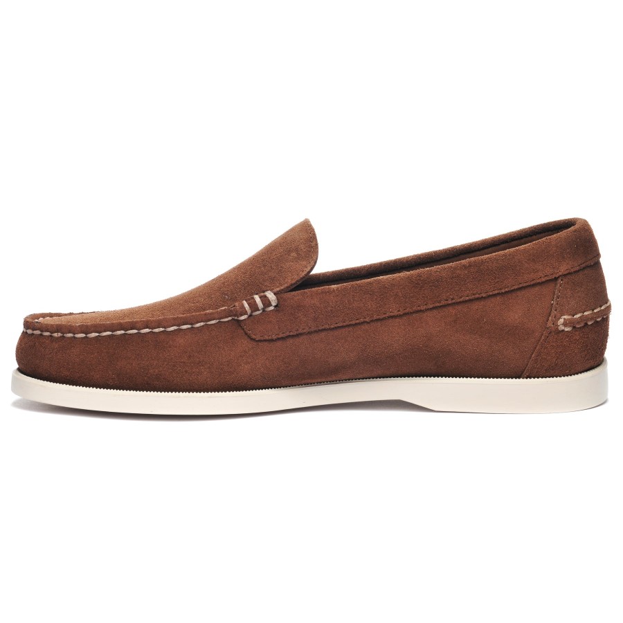 Men Sebago | Frank Boat Roughout - Dark Brown