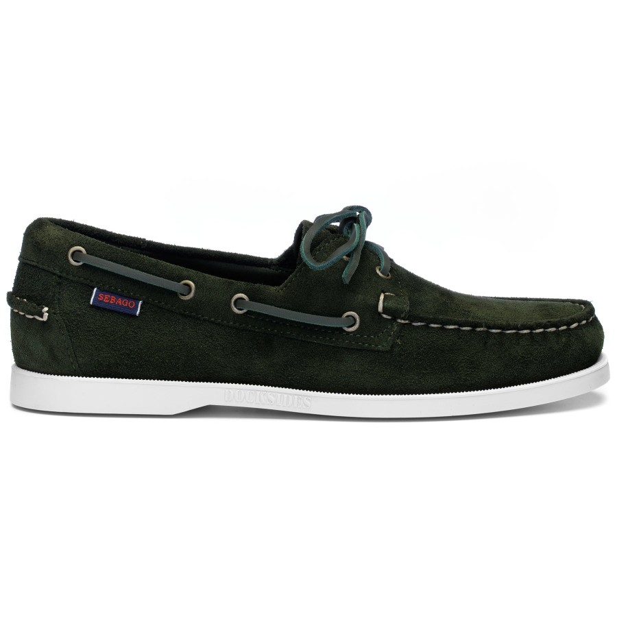 Men Sebago | Portland Rough Out - Brunswick Green