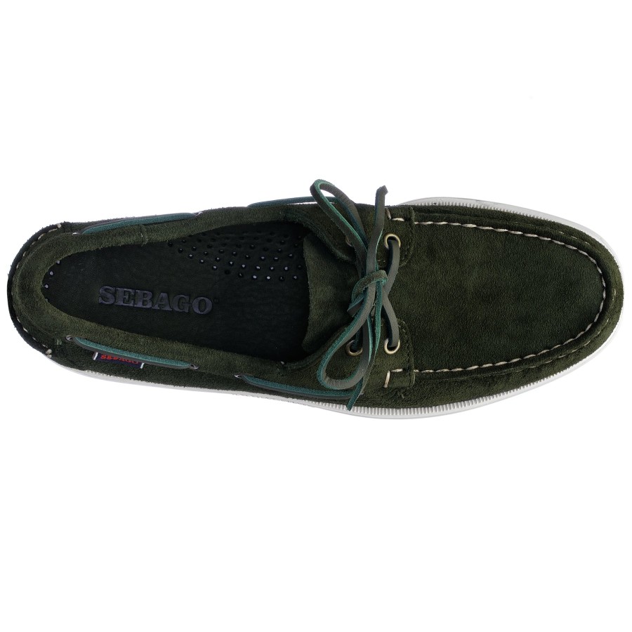 Men Sebago | Portland Rough Out - Brunswick Green