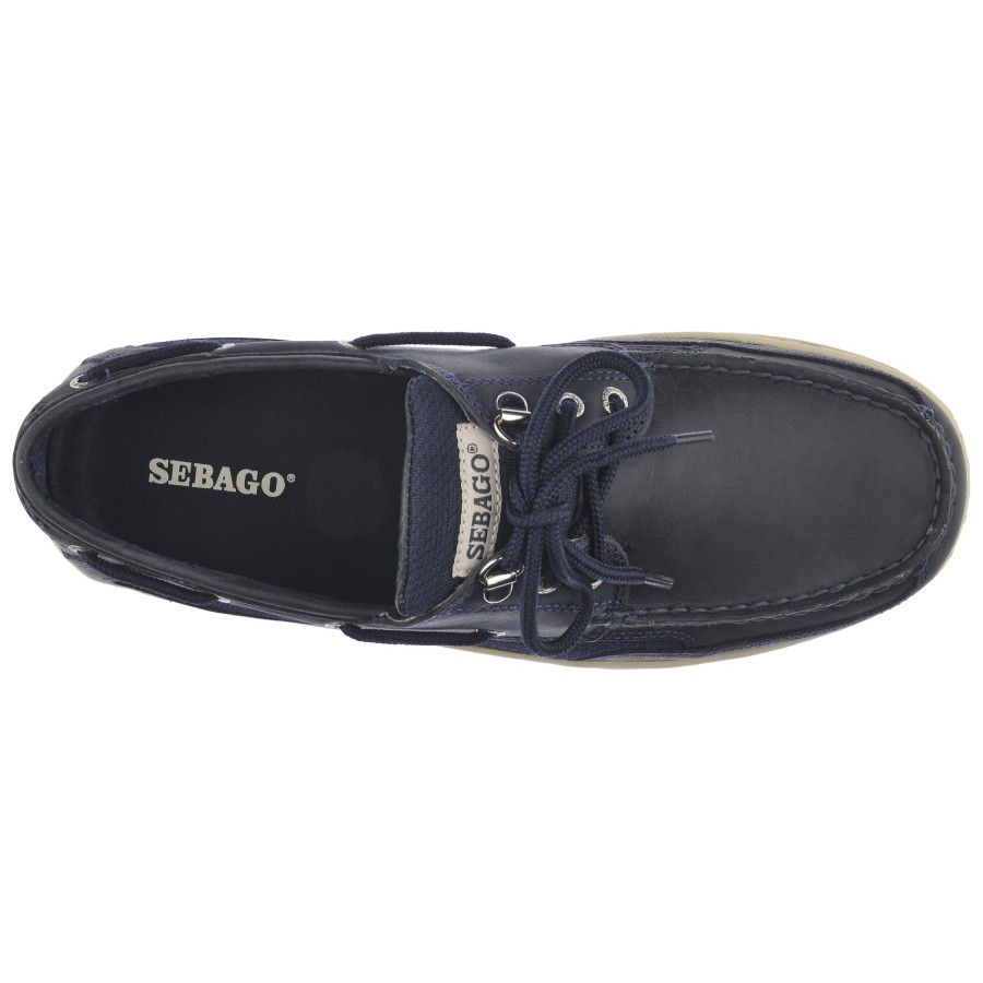 Men Sebago | Clovehitch Ii Fgl Waxed - Navy Blue