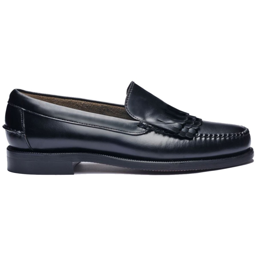 Men Sebago | Dan Triple Fringe - Black