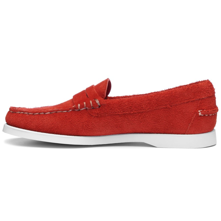 Women Sebago | Dan Boat Roughout Woman - Red