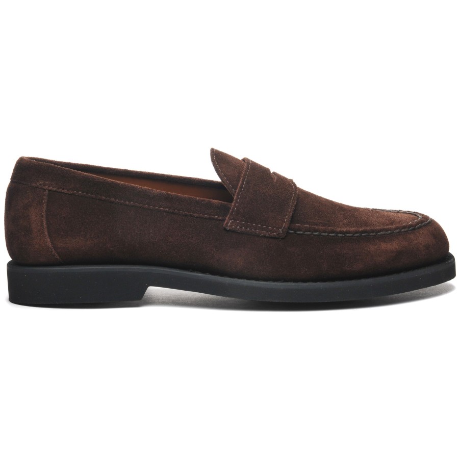 Men Sebago | Ryan Suede Polaris - Dark Brown