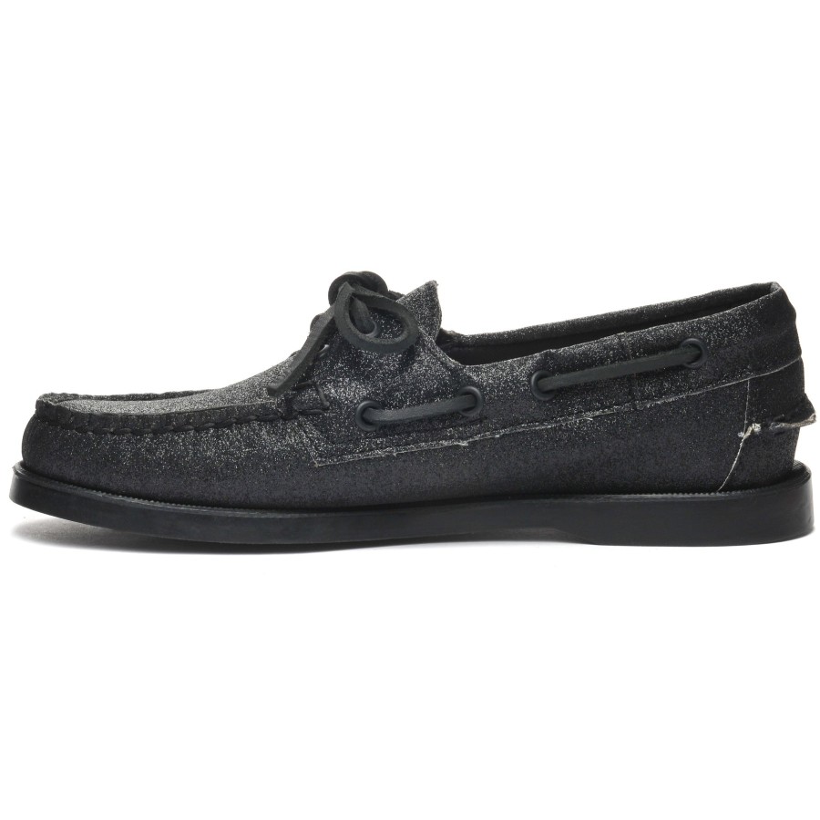 Women Sebago | Portland Glitter Woman - Black