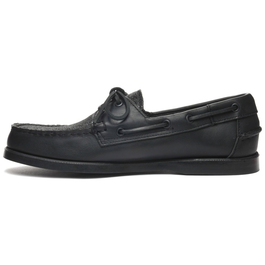 Men Sebago | Portland Vamp Glitter - Black