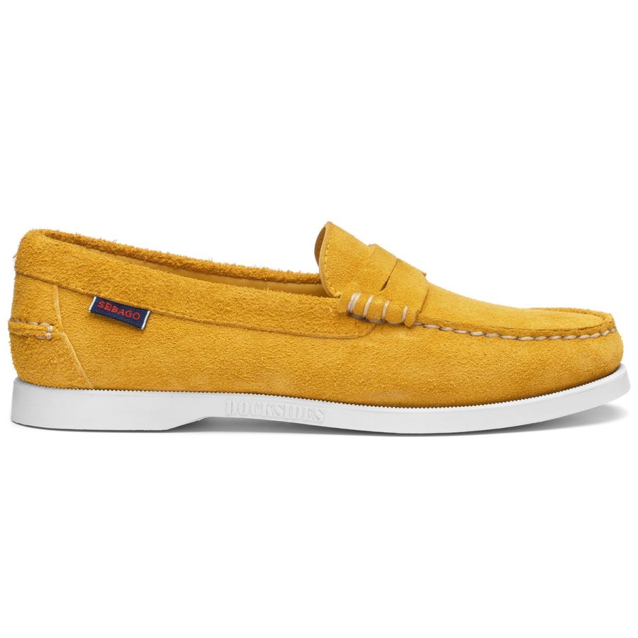 Women Sebago | Dan Boat Roughout Woman - Mustard