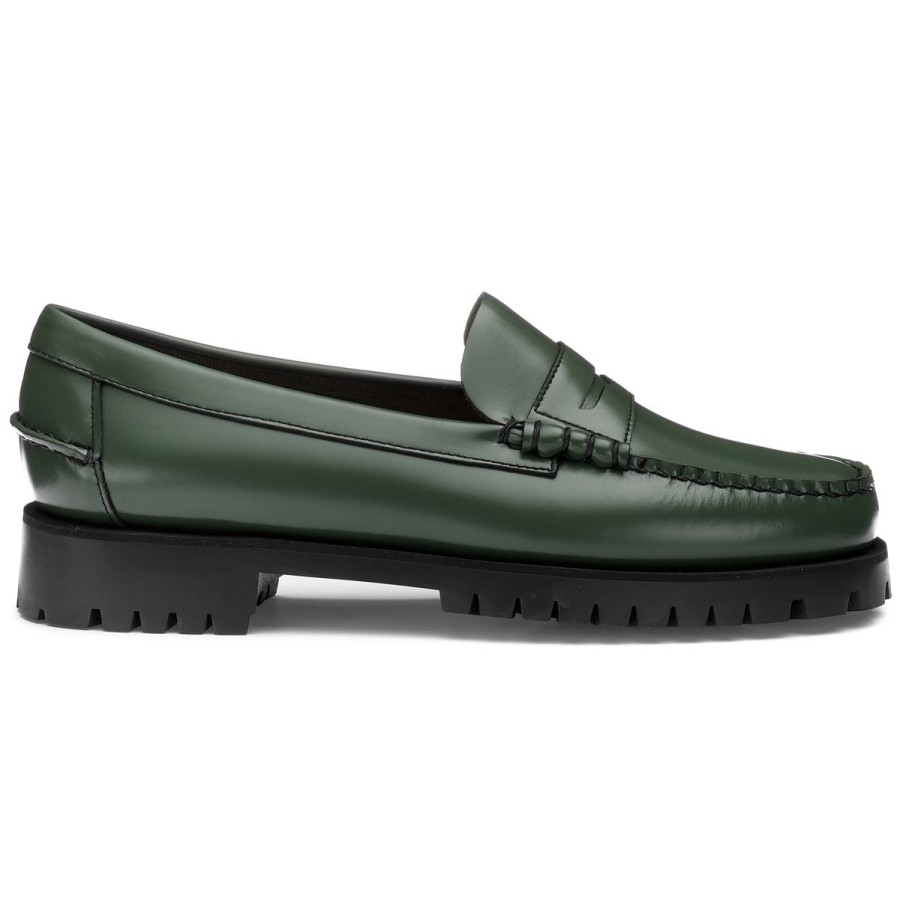 Women Sebago | Dan Lug Woman - Chive